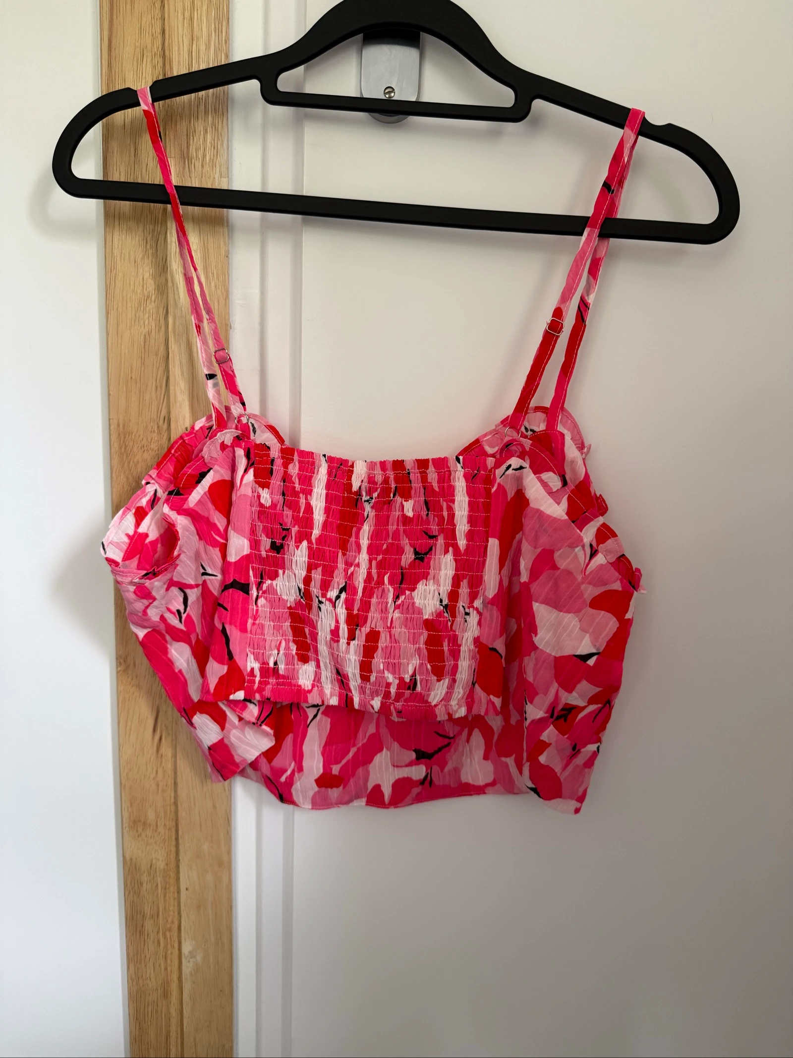 Top corto rosa floral talla L – photo 2